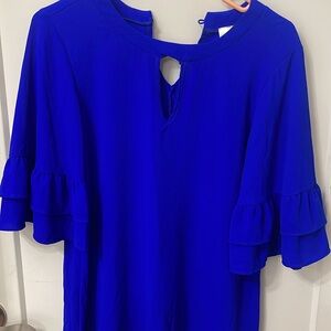 Elegant Blue Women's Top